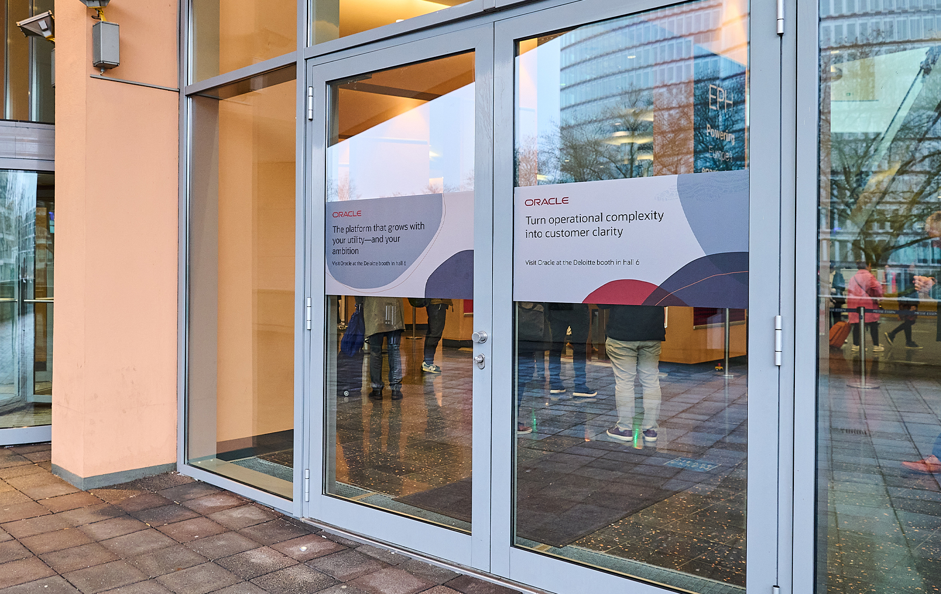 E-world Entrance Door Branding
