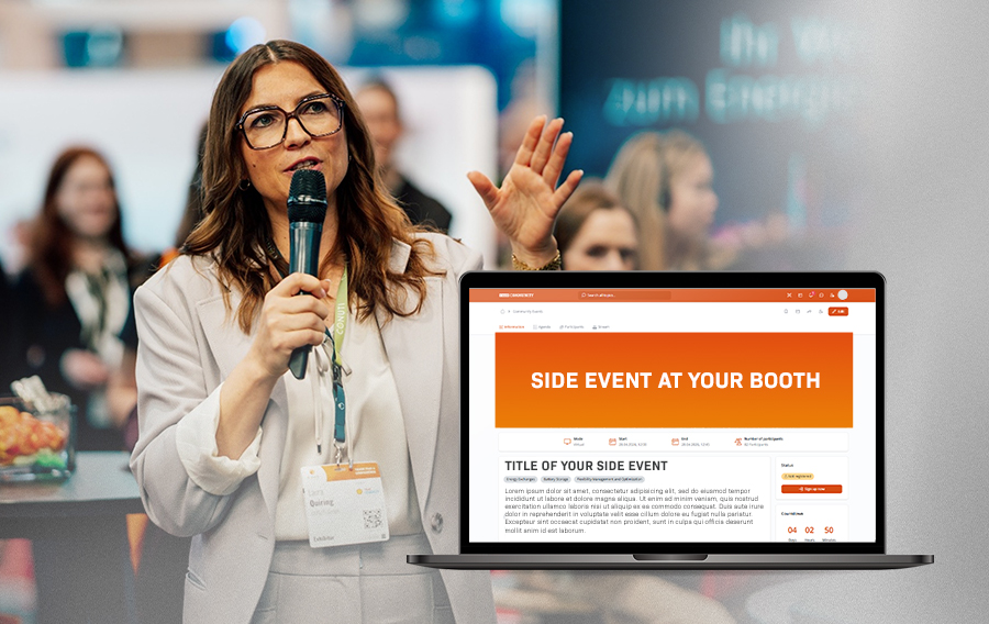 Side Event auf Ihrem Messestand